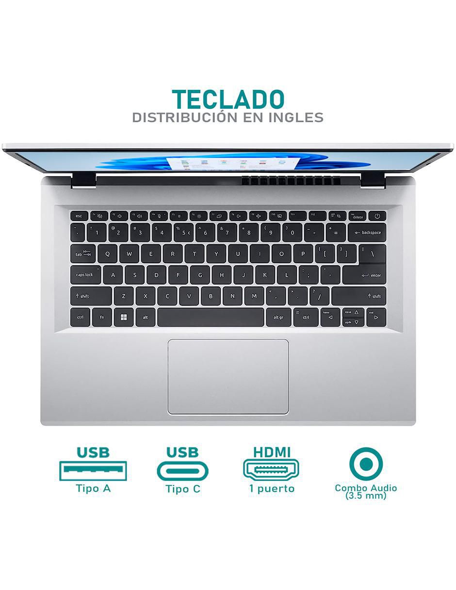 Laptop Aspire 3 14 pulgadas Full HD Intel Core i3 Intel UHD 8 GB RAM 128 GB SSD