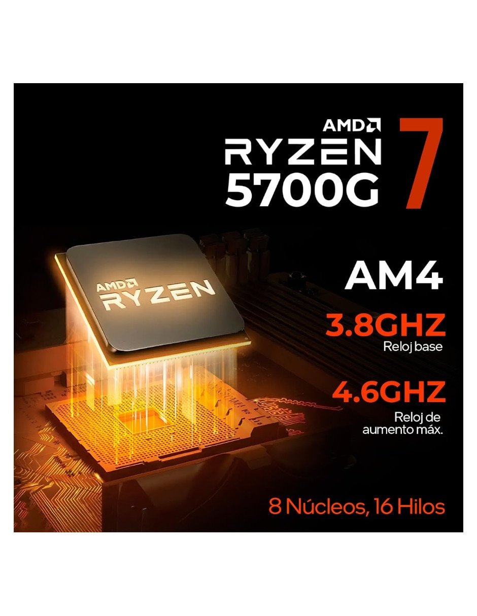 Computadora gamer XTPCR716GBVEGA8MDB 27 pulgadas Full HD AMD Ryzen 7 AMD Radeon 16 GB 500 GB 2