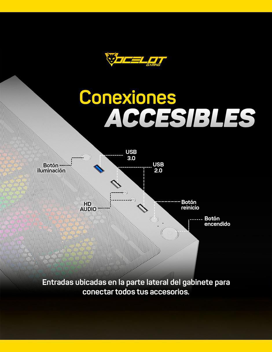 Gabinete Ocelotgaming Glass EW7