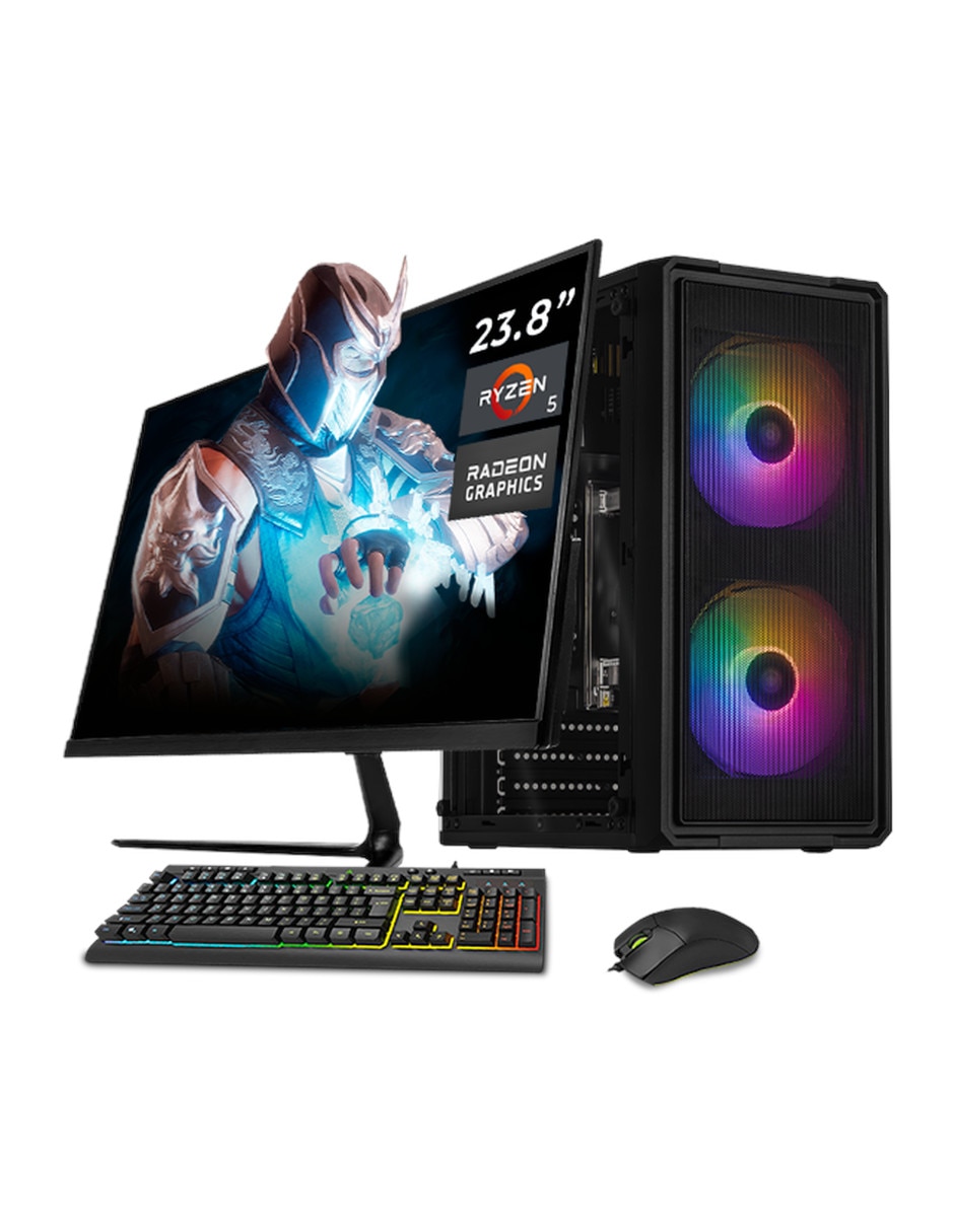 Computadora gamer XTACR532GBVEGA7MDB 23.8 pulgadas Full HD AMD Ryzen 5 AMD Radeon Graphics 32 GB RAM 1 TB SSD 1