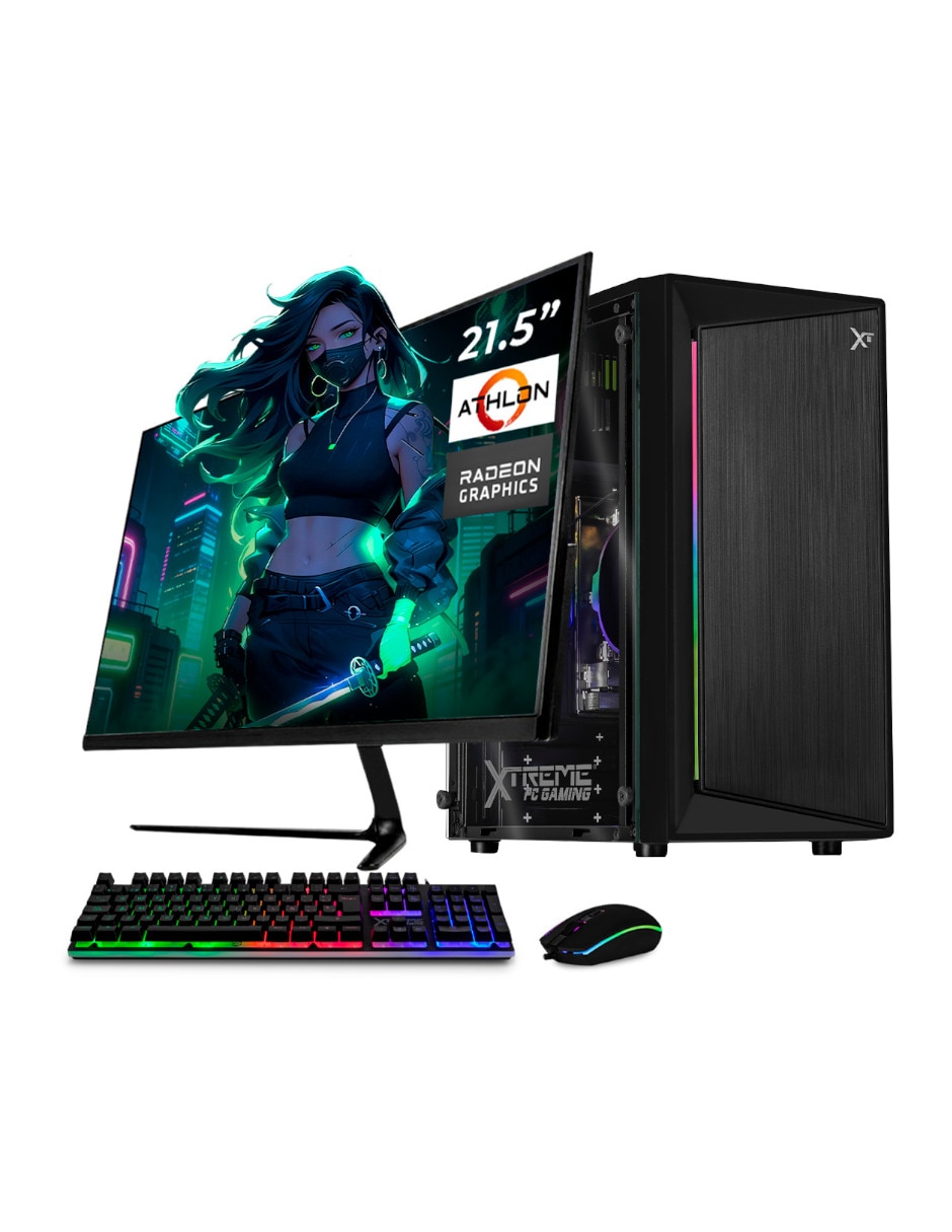 Computadora de escritorio Xtreme Lite AMD Athlon AMD Radeon Vega 3 16 GB RAM 500 GB SSD