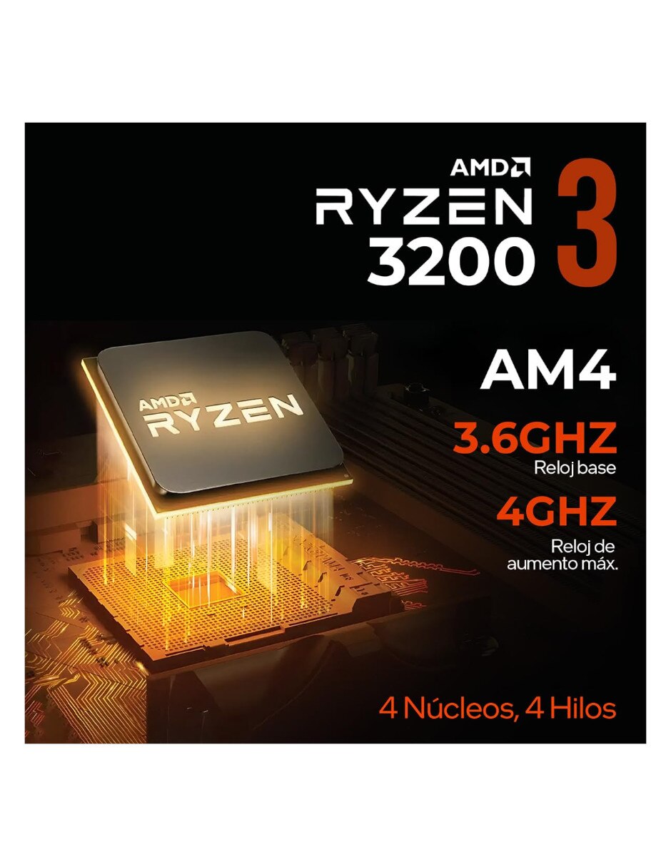 Computadora gamer XTPCR316GBVEGA8UW AMD Ryzen 3 AMD Radeon Vega 8 16 GB 500 GB 6