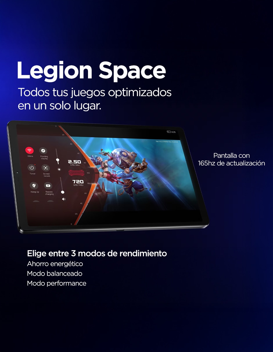 Tablet Lenovo Legion Tab 7 pulgadas 256 GB de almacenamiento de 12 GB RAM