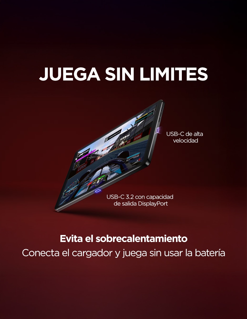 Tablet Lenovo Legion Tab 7 pulgadas 256 GB de almacenamiento de 12 GB RAM