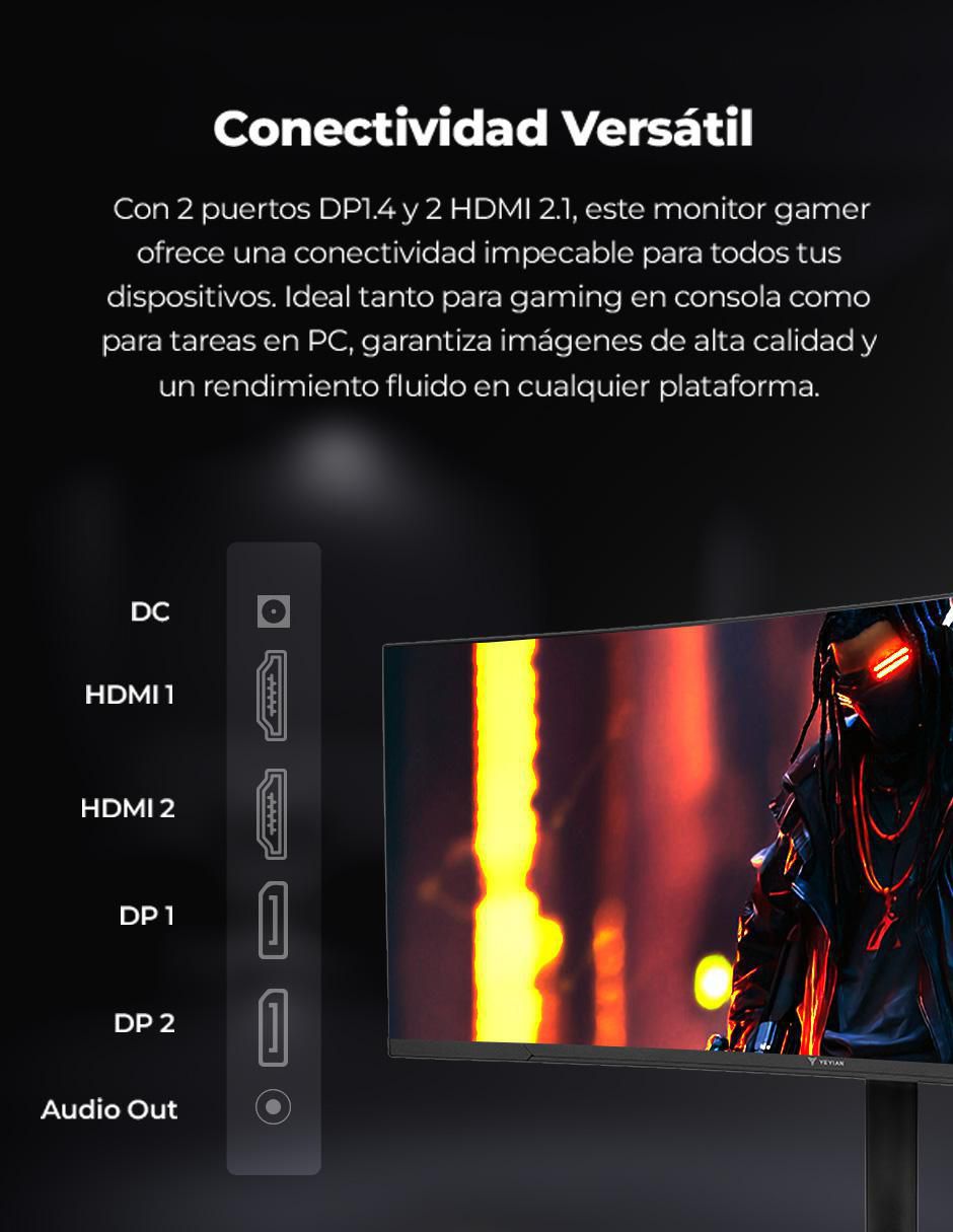 Monitor gamer Yeyian standard WQHD 34 pulgadas PROACT YMC-FV234 CURVO