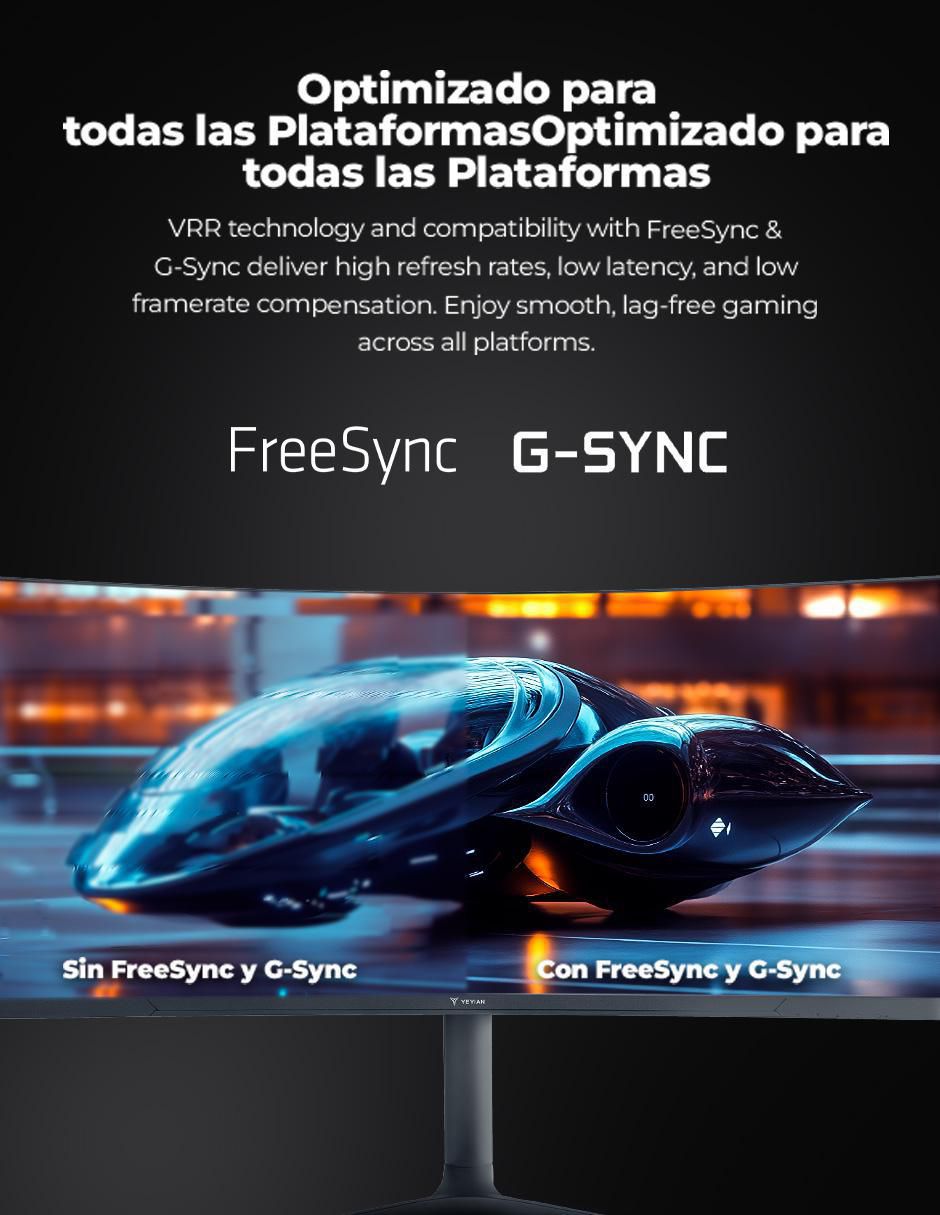 Monitor gamer Yeyian standard WQHD 34 pulgadas PROACT YMC-FV234 CURVO
