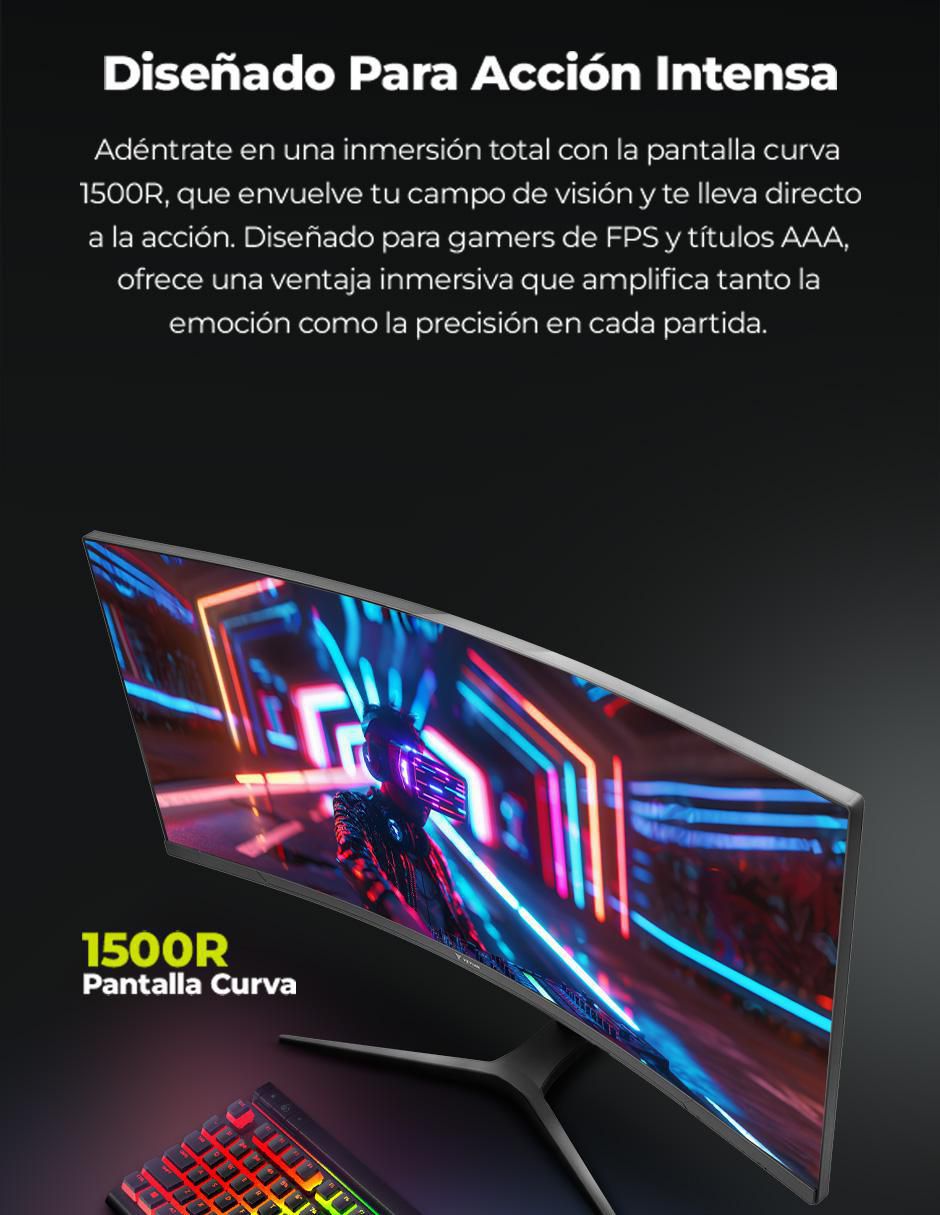 Monitor gamer Yeyian standard WQHD 34 pulgadas PROACT YMC-FV234 CURVO