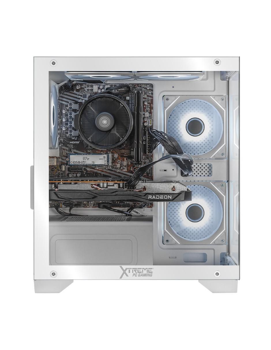 Computadora gamer XTBRR532GB6600TPW AMD Ryzen 5 AMD Radeon RX 6600 16 GB RAM 1 TB SSD