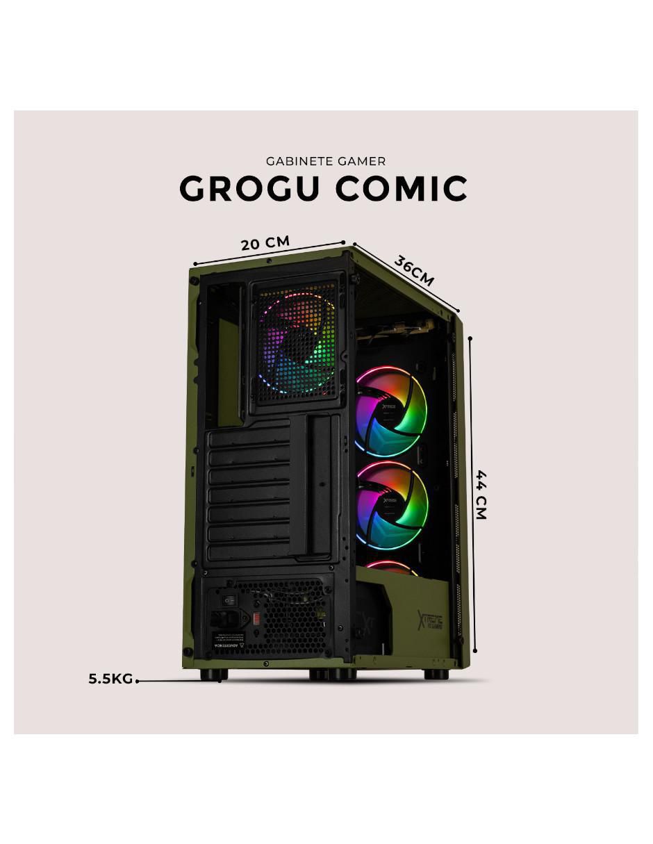 Gabinete Xtreme Pc Gaming Grogu Comic Edition