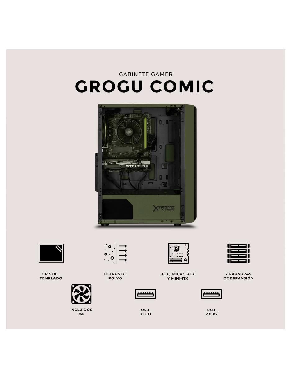 Gabinete Xtreme Pc Gaming Grogu Comic Edition