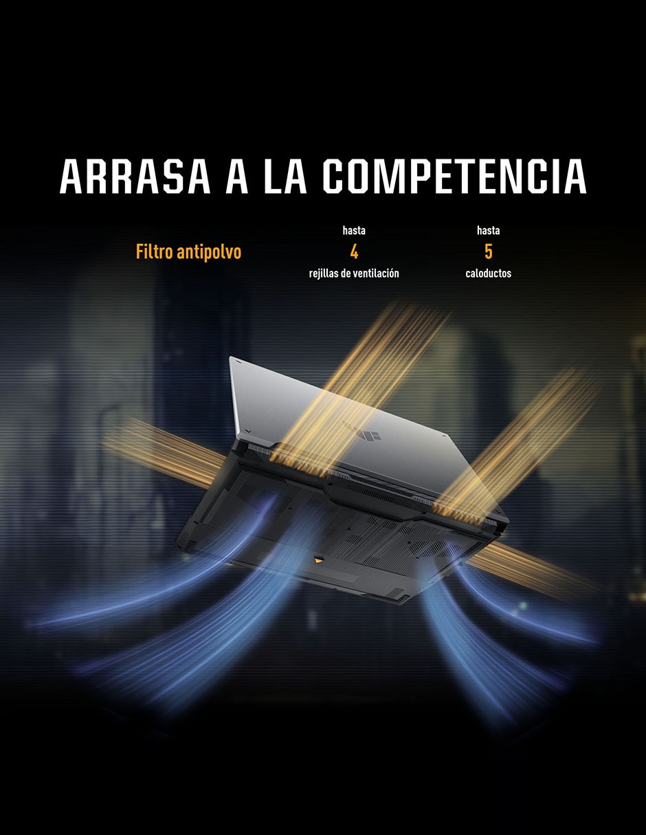 Laptop gamer Tuf Gaming F16 16 pulgadas Full HD+ Intel Core i5 NVIDIA GeForce RTX 3050 16 GB RAM 512 GB SSD 4