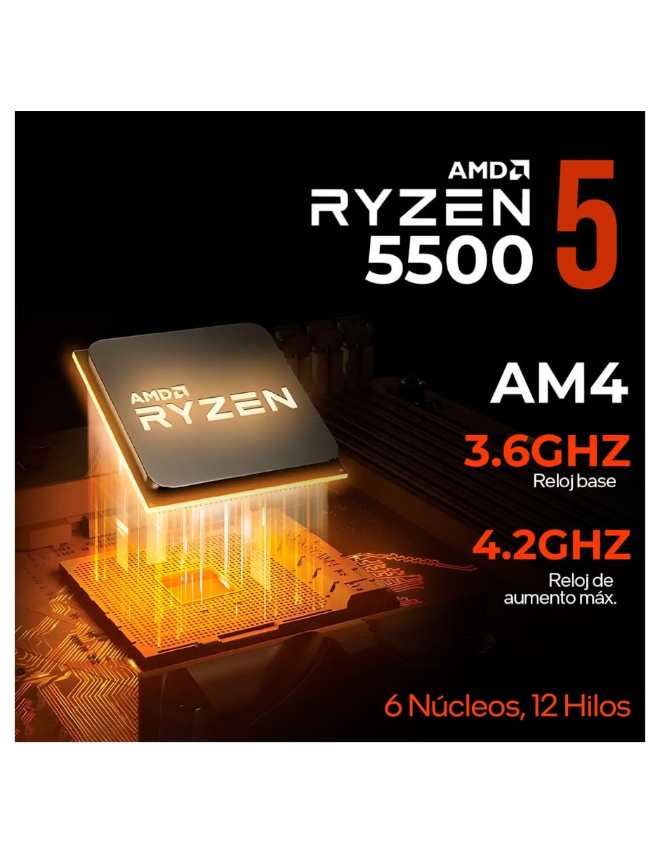 Computadora gamer Xtreme PC Gaming XTPCR516GB3050MDP 23.8 pulgadas Full HD AMD Ryzen 5 NVIDIA GeForce RTX 3050 16 GB RAM 1 TB SSD