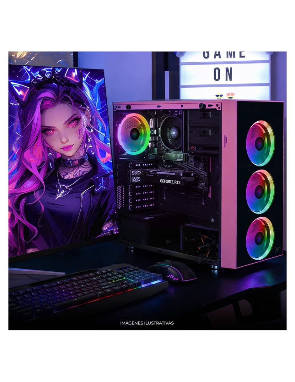 Computadora gamer Xtreme PC Gaming XTPCR516GB3050MDP 23.8 pulgadas Full HD AMD Ryzen 5 NVIDIA GeForce RTX 3050 16 GB RAM 1 TB SSD