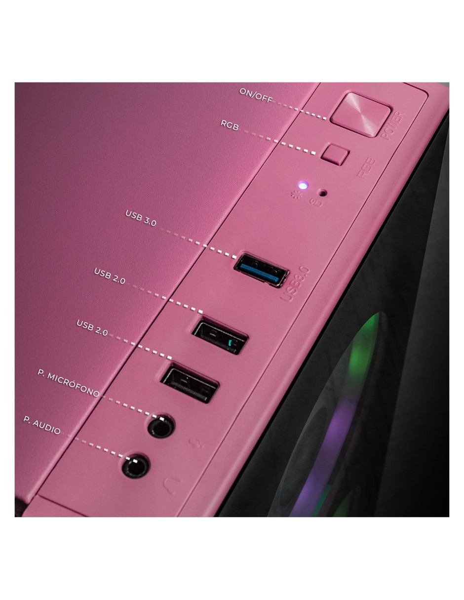 Computadora gamer Xtreme PC Gaming XTPCR516GB3050MDP 23.8 pulgadas Full HD AMD Ryzen 5 NVIDIA GeForce RTX 3050 16 GB RAM 1 TB SSD