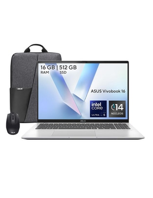 Laptop thin & light Asus Vivobook 16 16 pulgadas WUXGA Intel Core Ultra 5 16 GB RAM 512 GB SSD