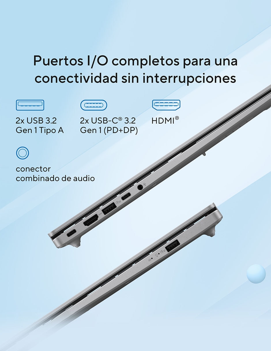 Laptop thin & light Asus Vivobook 16 16 pulgadas WUXGA Intel Core Ultra 5 16 GB RAM 512 GB SSD