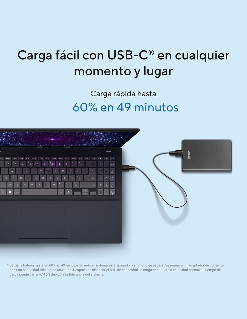Laptop thin & light Asus Vivobook 16 16 pulgadas WUXGA Intel Core Ultra 5 16 GB RAM 512 GB SSD