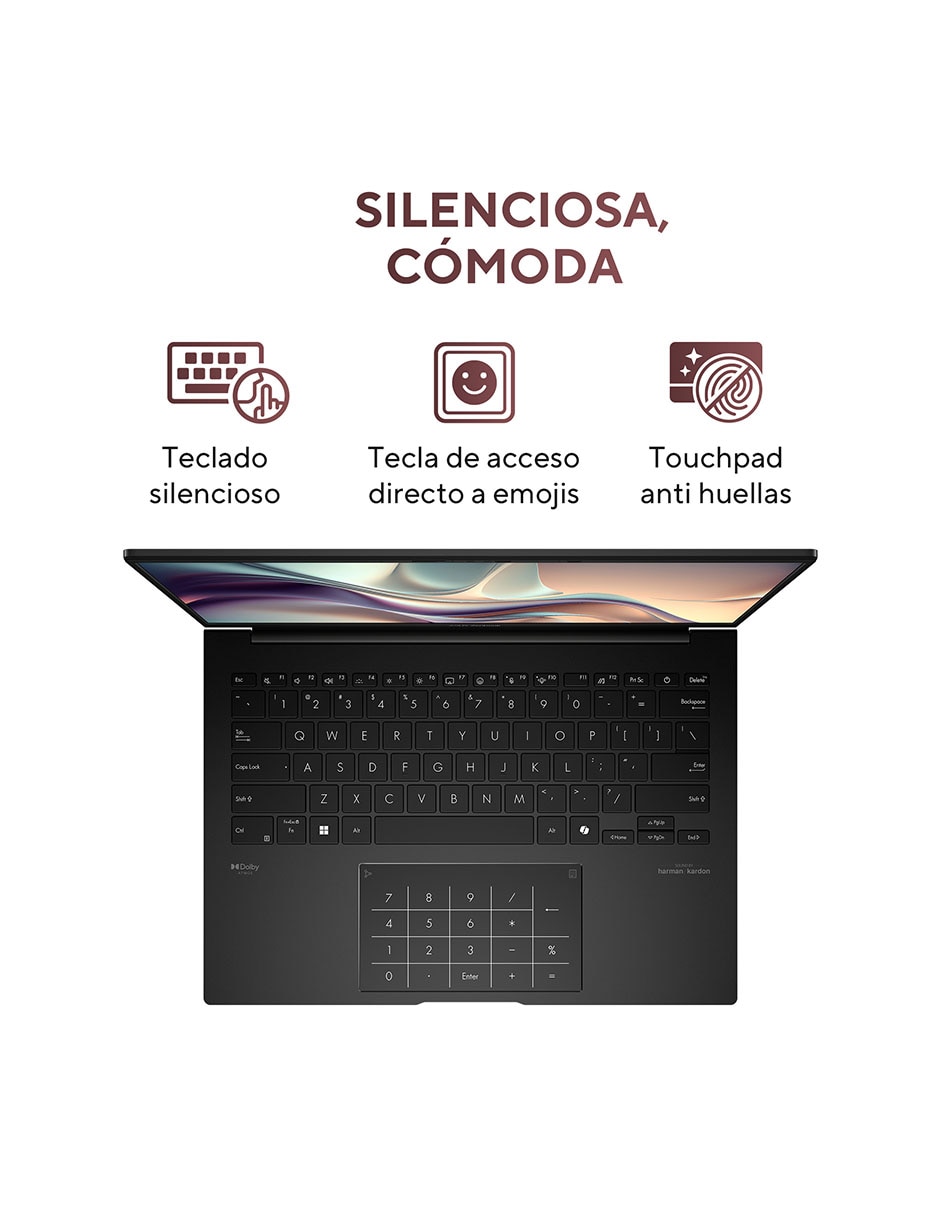 Laptop Asus Zenbook 14 pulgadas WUXGA AMD Ryzen AI 5 340 AMD Radeon 16 GB RAM 512 GB SSD