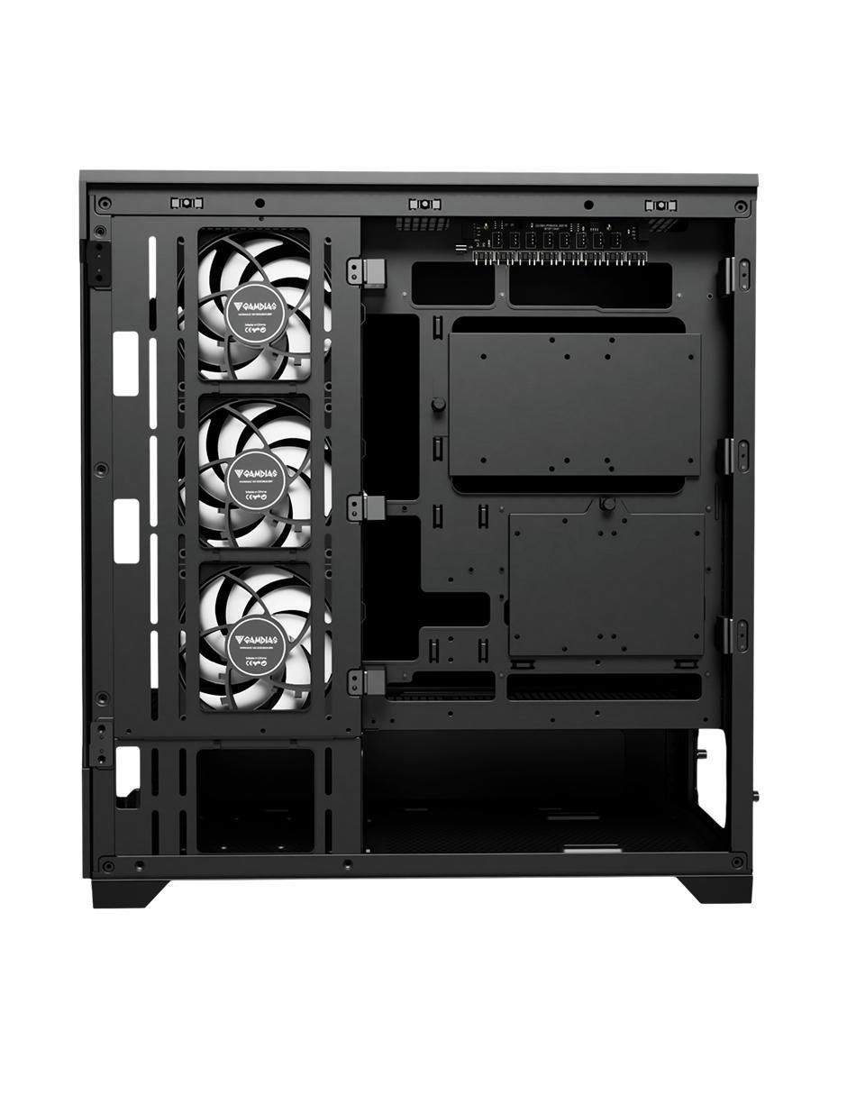 Gabinete de computadora Gamdias Atlas P1 BK ATX ARGB