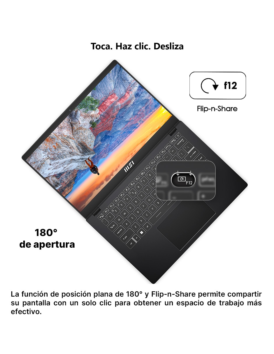 Laptop Msi 14 pulgadas Full HD AMD Ryzen 5 AMD Radeon 8 GB RAM 512 GB SSD