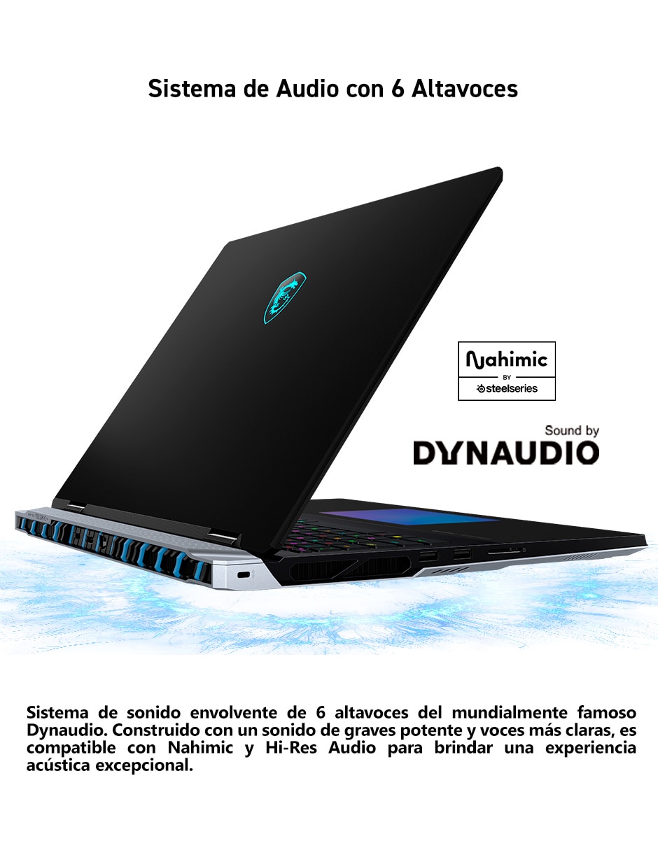 Laptop MSI Titan 18 Hx AI a2xwjg-256mx 18 pulgadas UHD+ Intel Core Ultra 9 NVIDIA GeForce RTX 5090 64 GB RAM 4 TB SSD