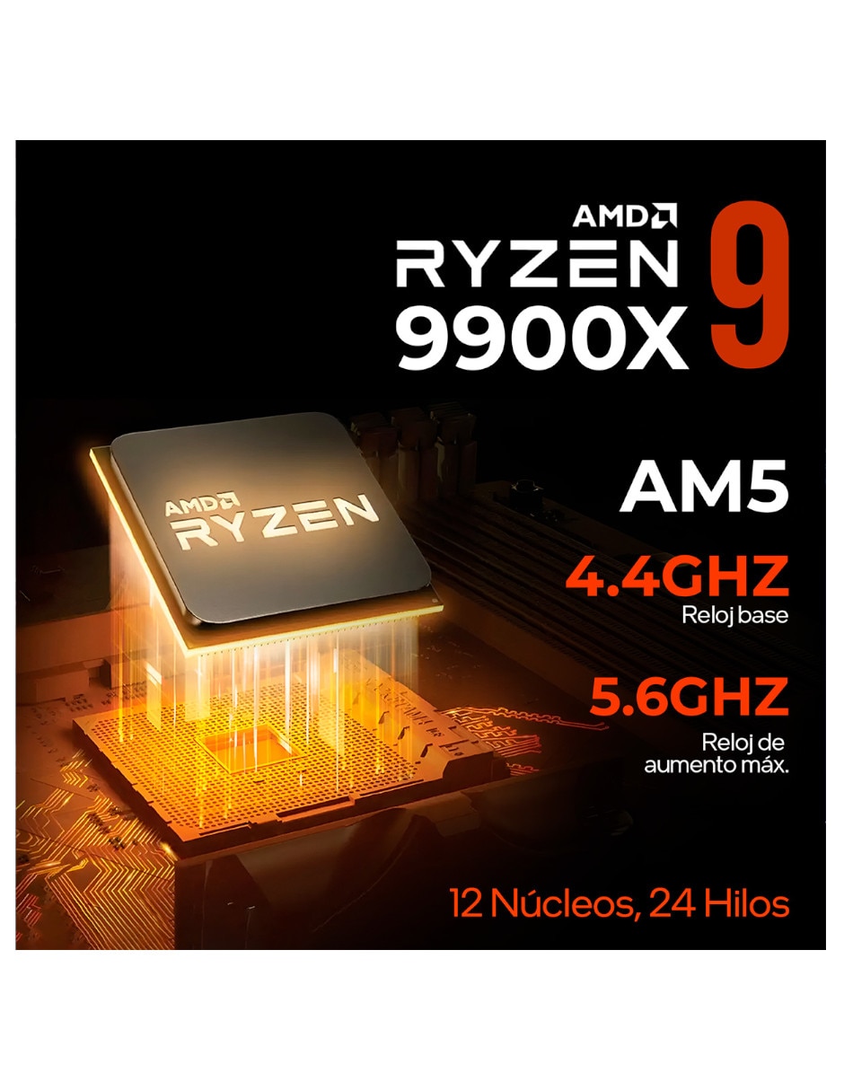 Computadora gamer XTBRR932GB55070B AMD Ryzen 9 NVIDIA GeForce RTX 5070 32 GB RAM 1 TB SSD 9