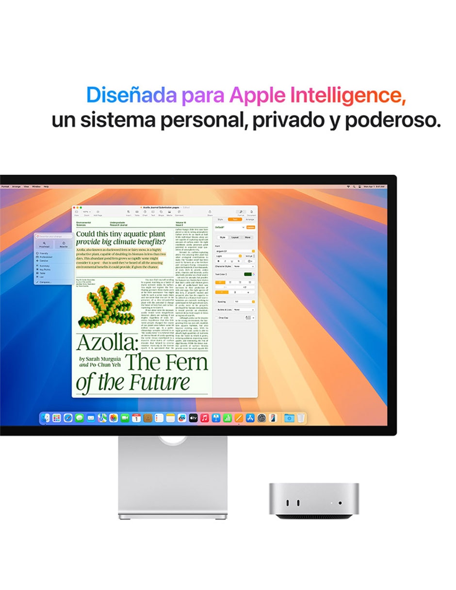 Apple MacBook Mac Mini M4 16 GB RAM 512 GB SSD plata