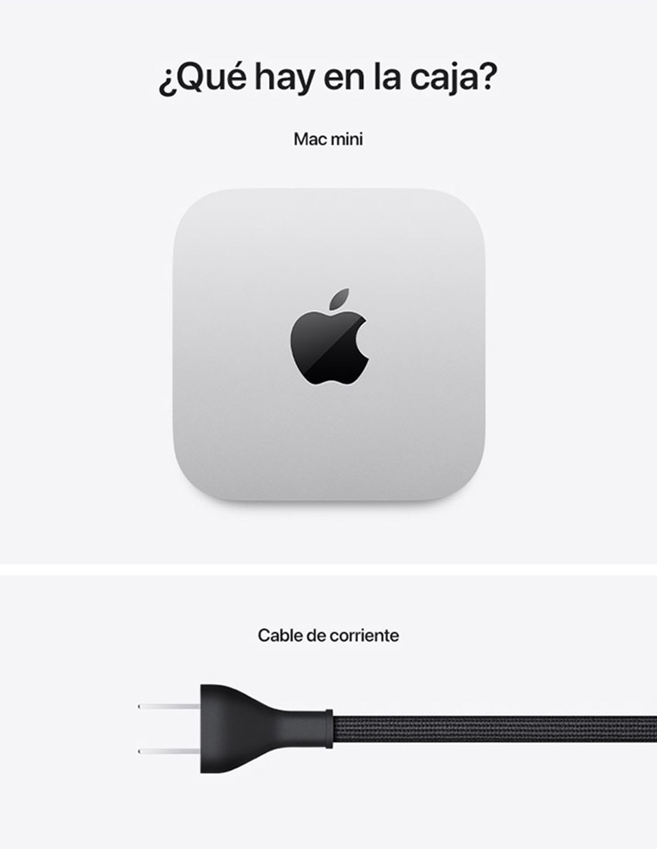 Apple MacBook Mac Mini M4 16 GB RAM 512 GB SSD plata