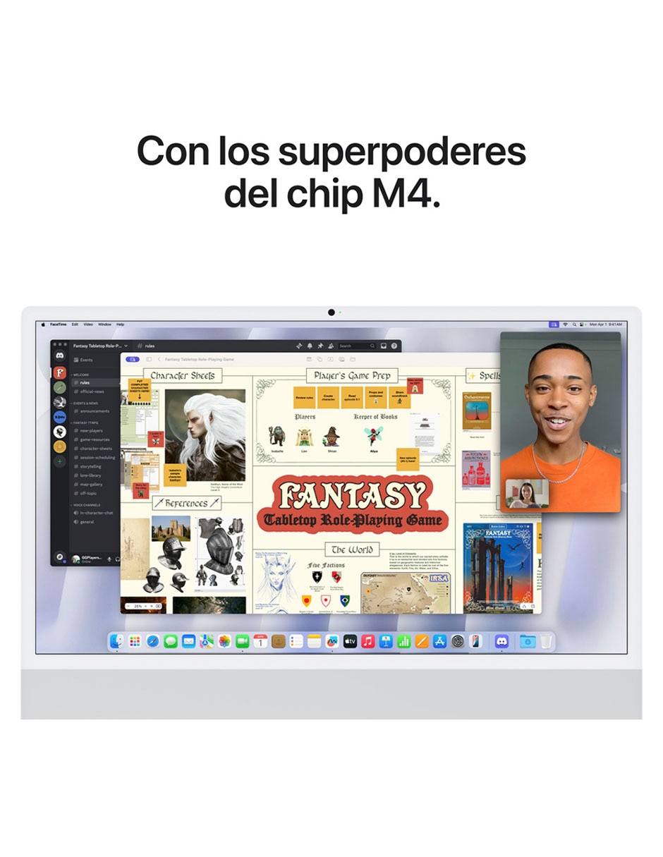 Apple iMac 24 pulgadas M4 16 GB RAM 1 TB SSD plata