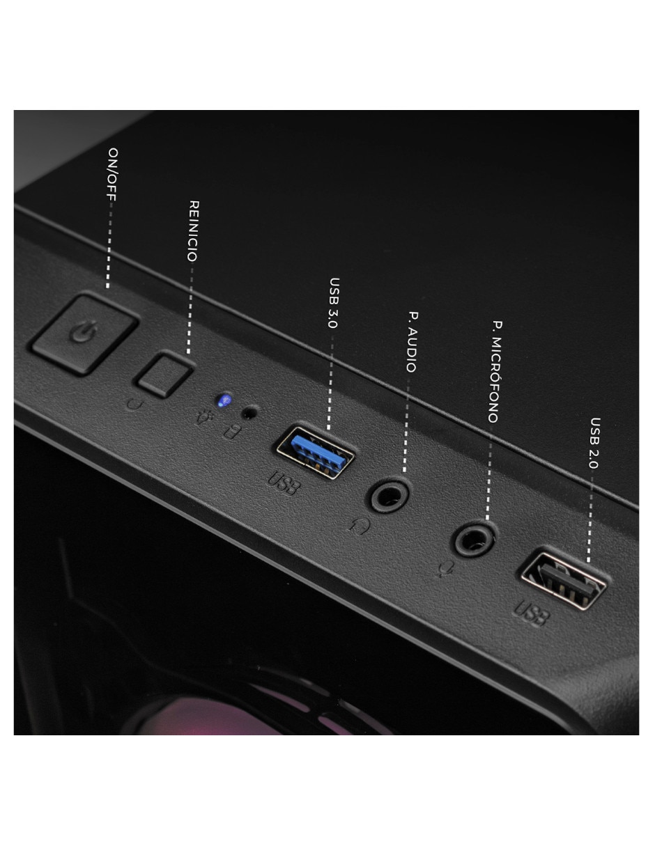 Computadora gamer XTPCR516GB5740MKB Full HD AMD Ryzen 5 AMD Radeon 16 GB RAM 500 GB SSD