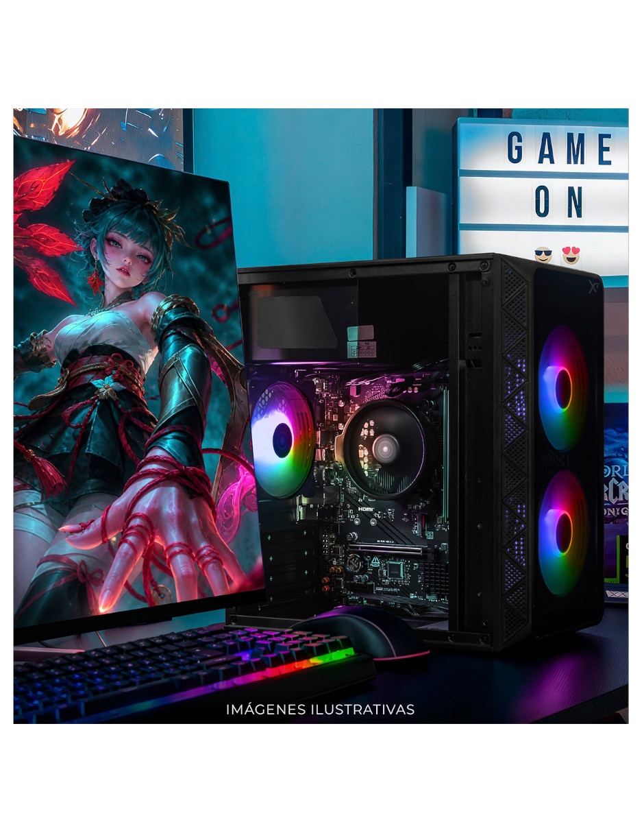 Computadora gamer XTPCR516GB5740MKB Full HD AMD Ryzen 5 AMD Radeon 16 GB RAM 500 GB SSD 9