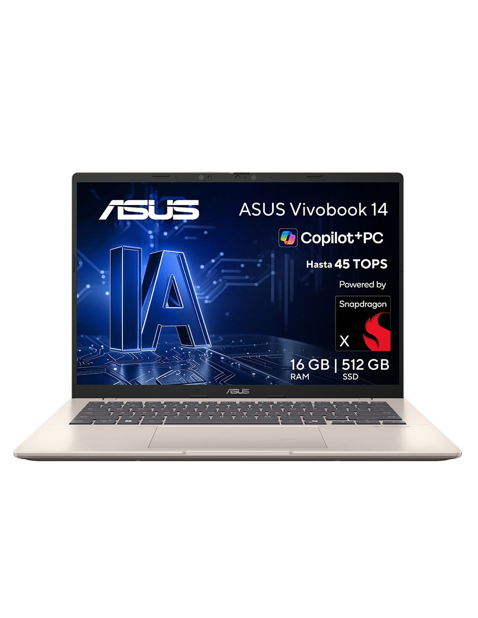 Laptop X1407QA-LY045W 14 pulgadas WUXGA Snapdragon X Qualcomm Adreno 16 GB RAM 512 GB SSD 1