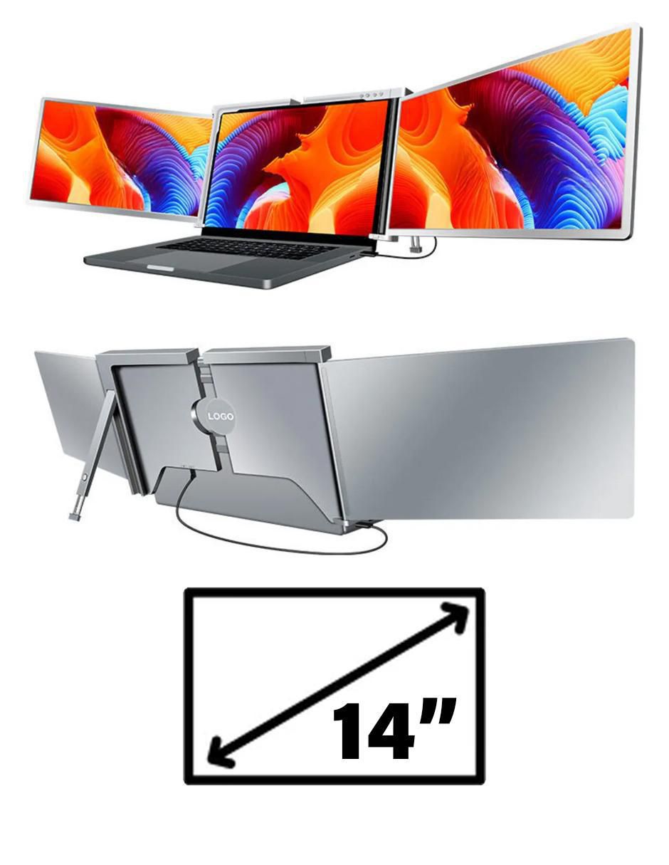 Monitor portátil Standard Full HD 14 pulgadas Doble monitor s400 6