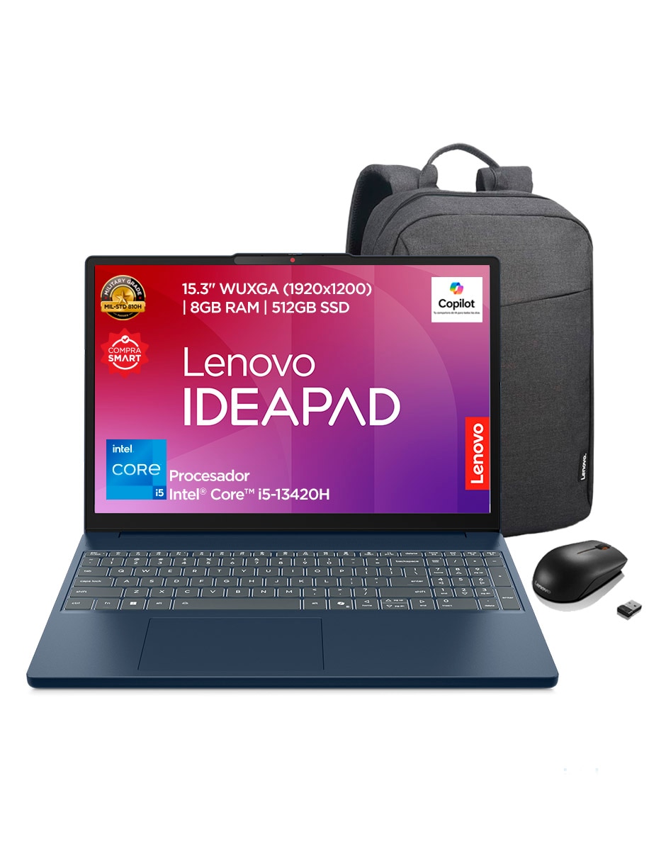 LENOVO Laptop Lenovo 83K1006TLM 15.3 pulgadas Full HD Intel Core i5 Integradas 8 GB RAM 512 GB SSD