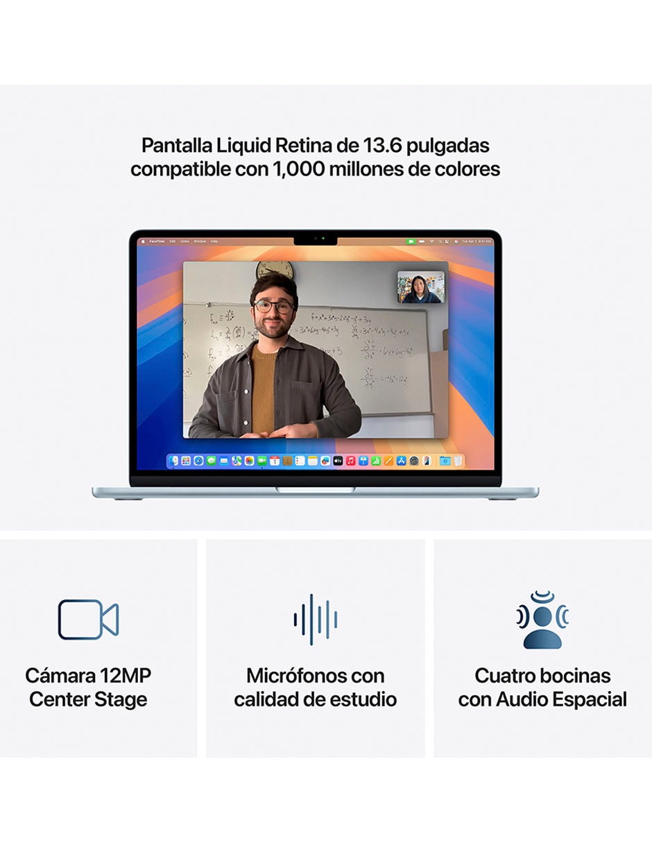 Apple MacBook Air 13 pulgadas M4 16 GB RAM 256 GB SSD azul cielo 3