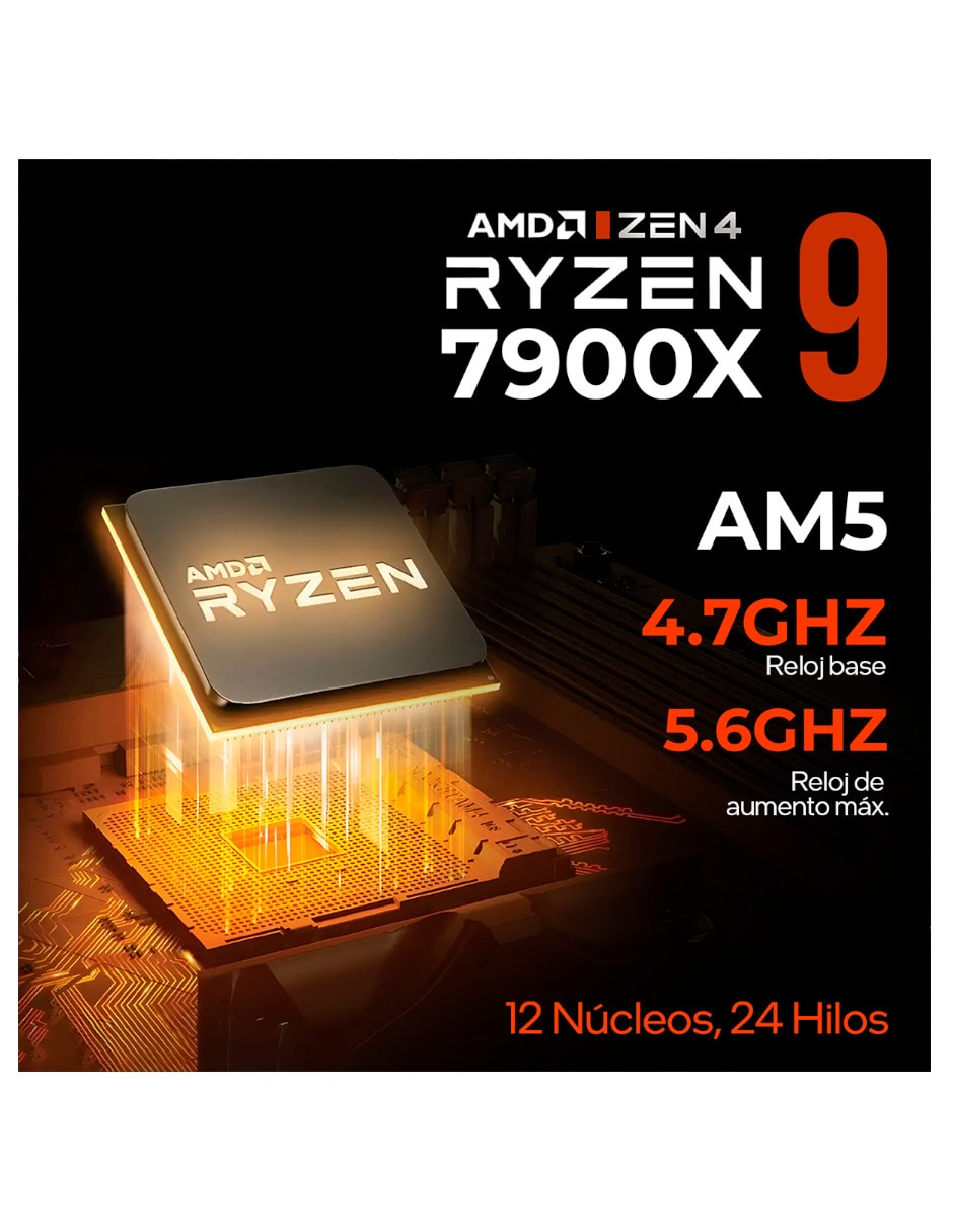 Computadora gamer XTBRR932GB55070TPB Full HD AMD Ryzen 9 NVIDIA GeForce RTX 5070 32 GB RAM 1 TB SSD 9