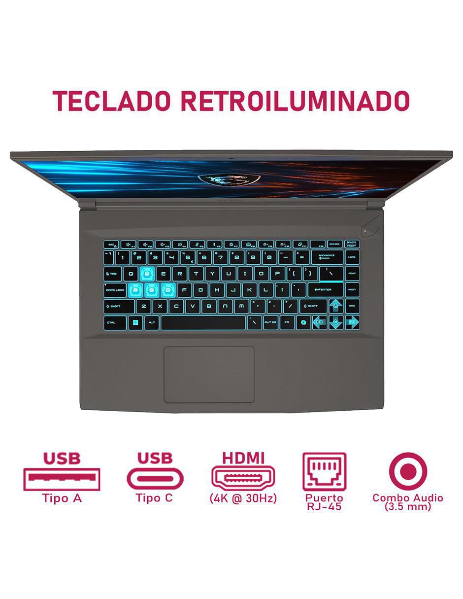 Laptop gamer MSI Thin 15 15.6 pulgadas Full HD Intel Core i5 NVIDIA GeForce RTX 4050 16 GB RAM 1.4 TB SSD