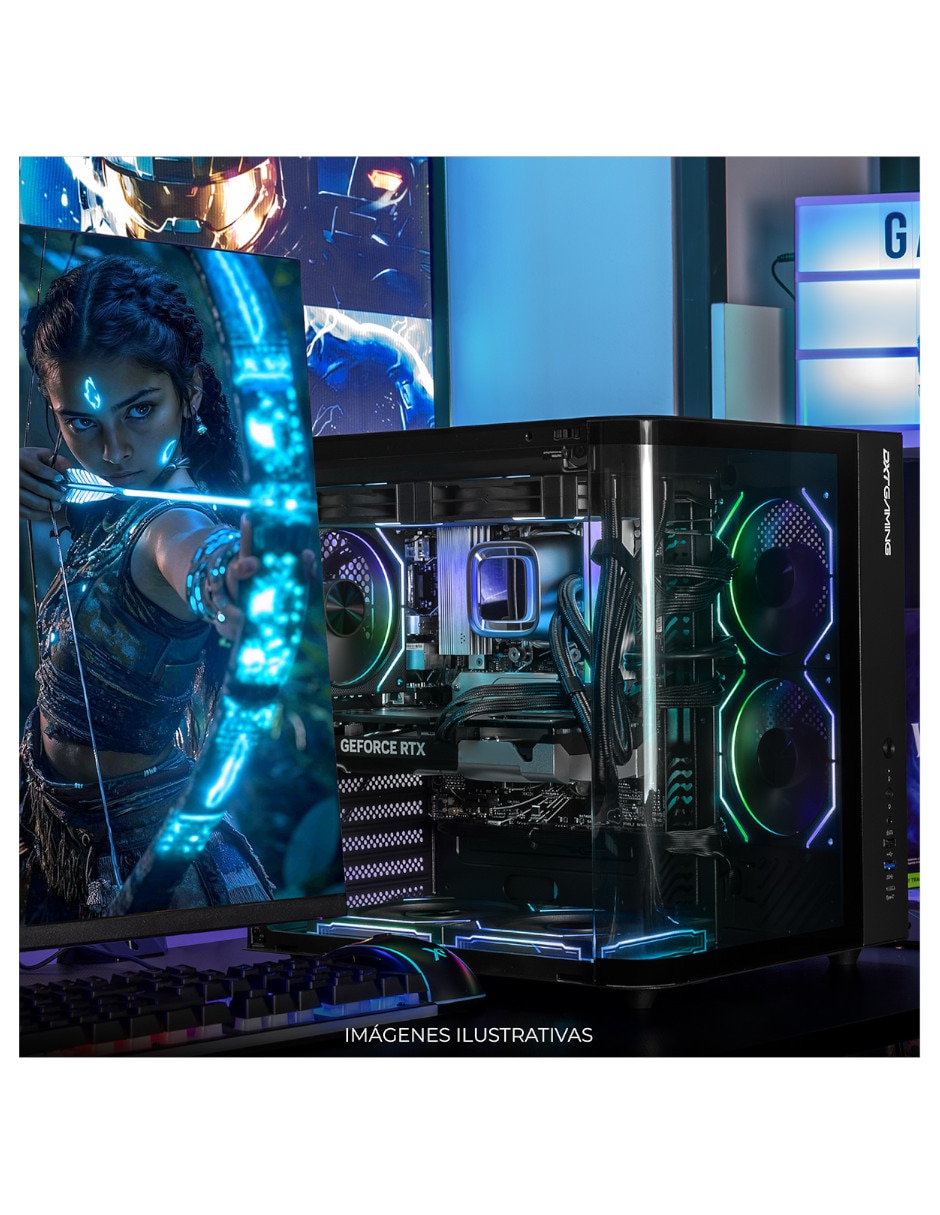 Computadora gamer Dxt Gaming DXTR732GB55060TIT6 AMD Ryzen 7 NVIDIA GeForce RTX 5060 Ti 32 GB RAM 1 TB SSD