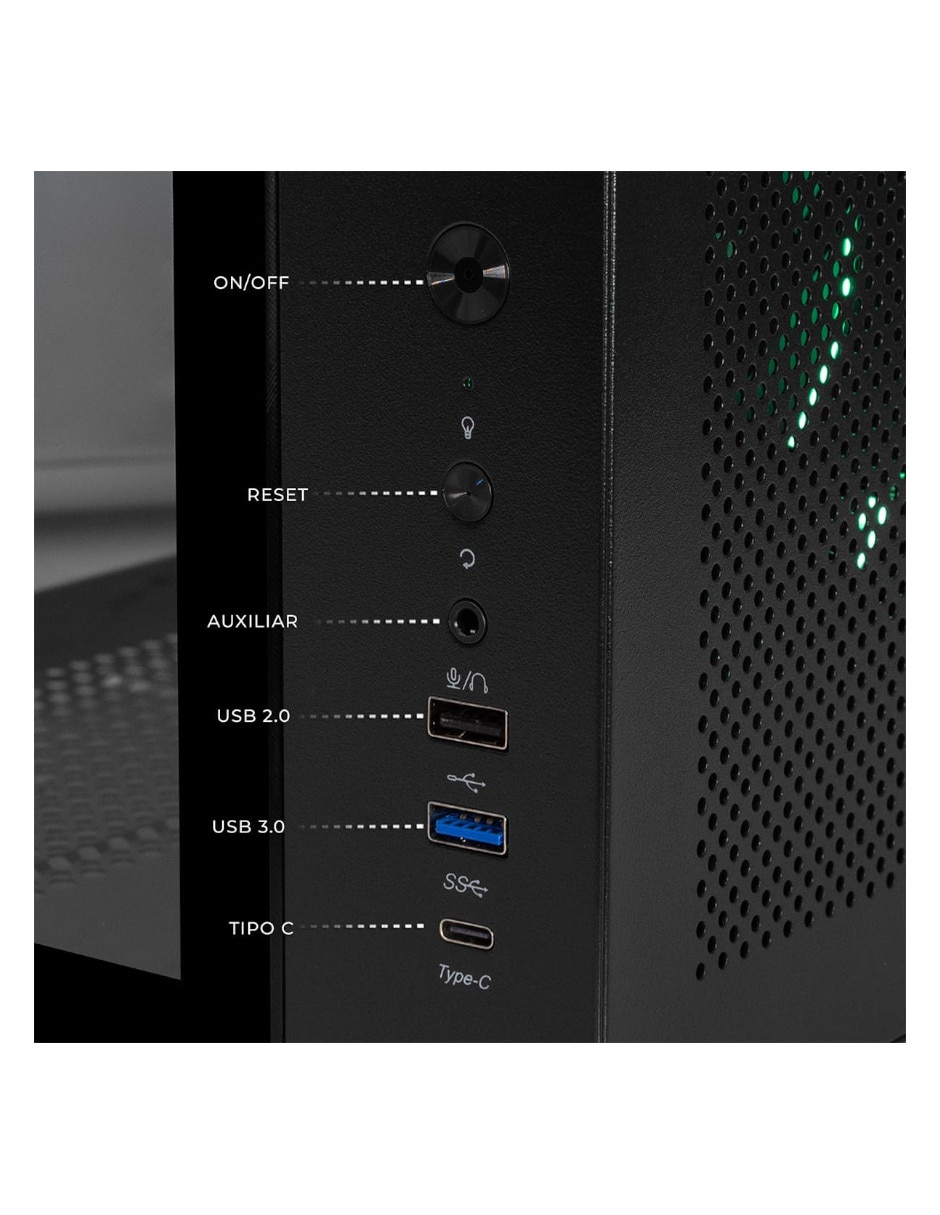 Computadora gamer DXTR532GB55060TIT7 Intel core ultra 7 NVIDIA GeForce RTX 5060 Ti 16 GB 1 TB 3