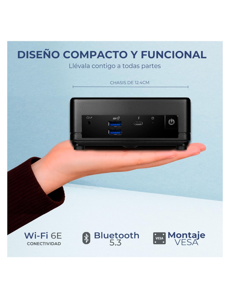 Computadora de escritorio Cubi512M-I516G512 Intel Core i5 Intel Iris Xe 16 GB RAM 512 GB SSD 4