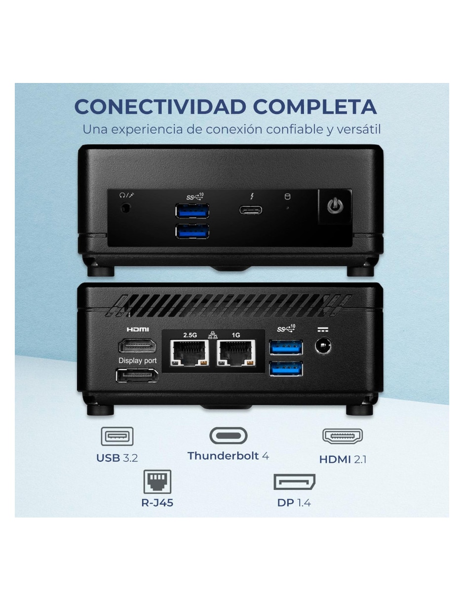 Computadora de escritorio Cubi512M-I516G512 Intel Core i5 Intel Iris Xe 16 GB RAM 512 GB SSD 3