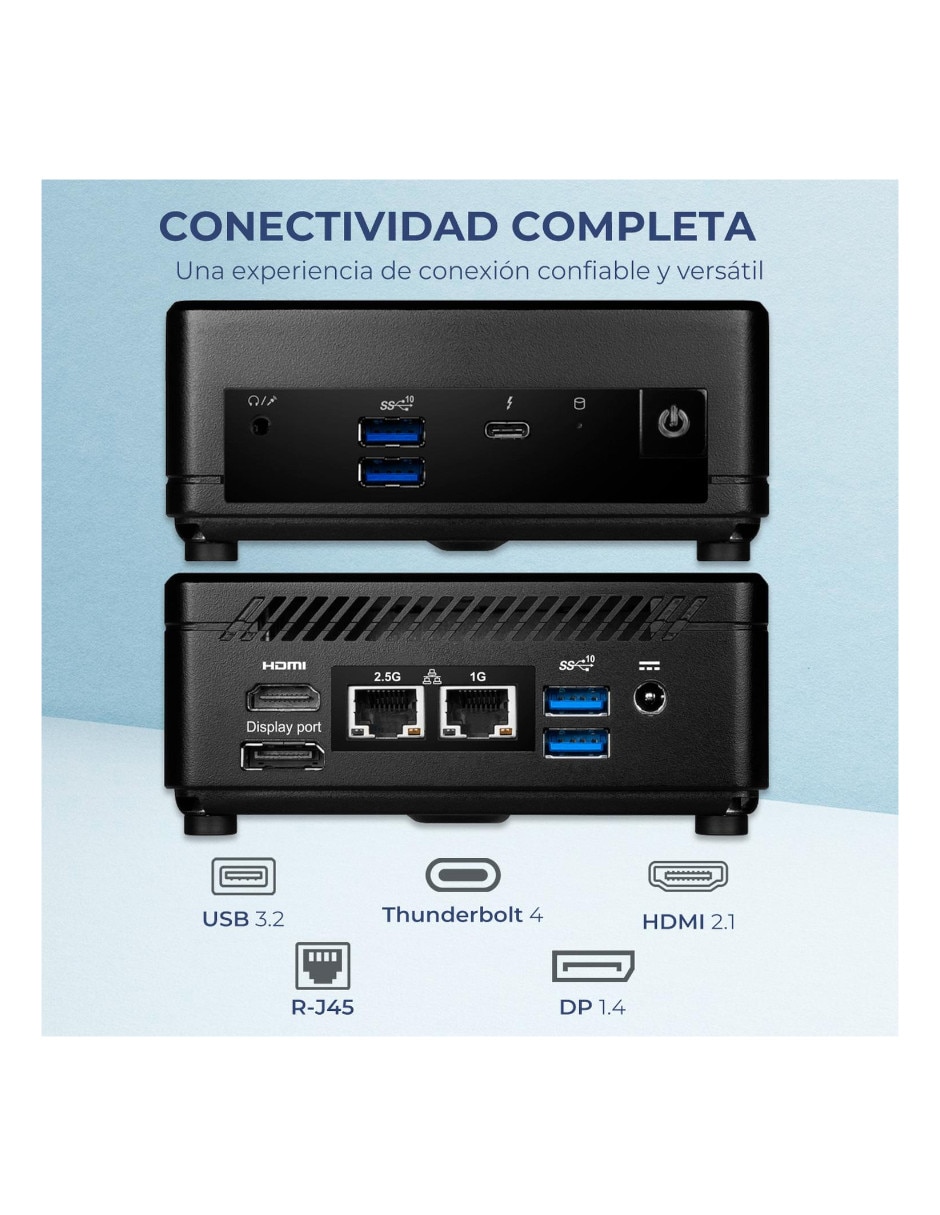 Computadora de escritorio Cubi512M-I516G512Mktm Intel Core i5 Intel Iris Xe 16 GB RAM 512 GB SSD