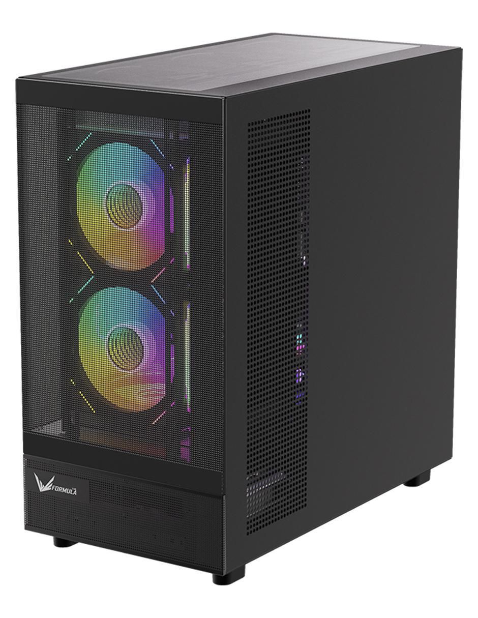Gabinete de computadora Formula Verde Crystal Z8