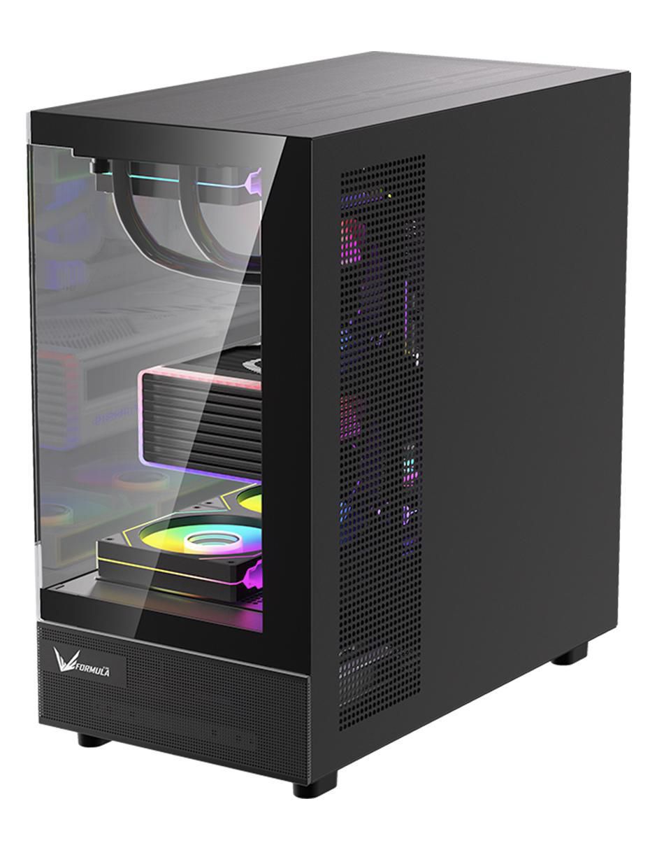 Gabinete de computadora Formula Verde Crystal Z8
