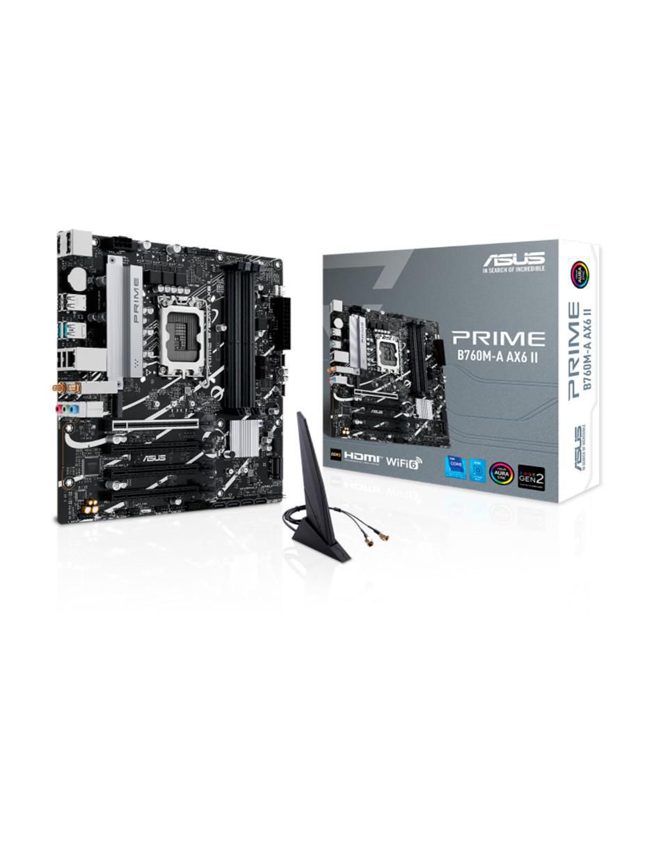 Tarjeta madre Prime B760M-A AX6 II compatible con procesador intel 1
