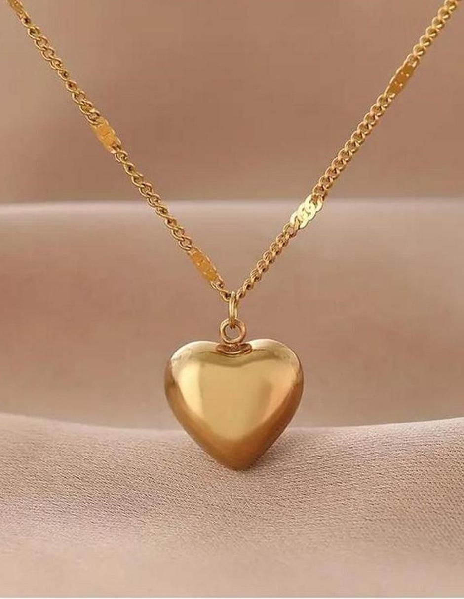 Collar con dije corazón 4