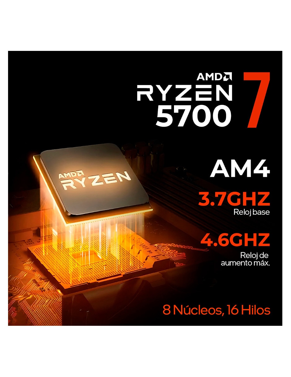 Computadora XTMSIR732GBRX7600MMF 27 pulgadas Full HD AMD Ryzen 7 AMD Radeon RX 7600 16 GB 1 TB 6