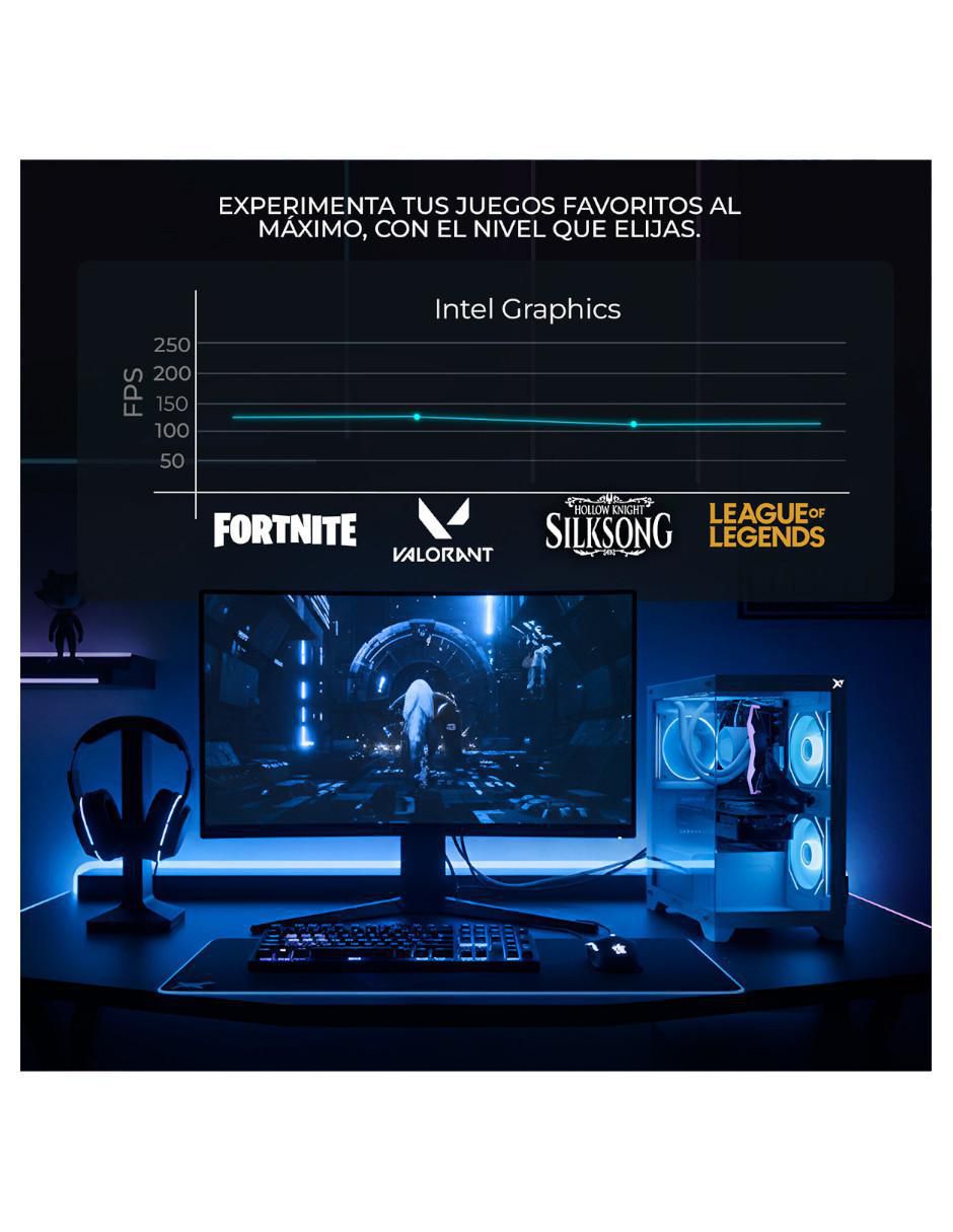 Computadora gamer XTPCI732GBHD770MDB 27 pulgadas Full HD Intel Core i7 Intel UHD 770 16 GB RAM 500 GB SSD 8