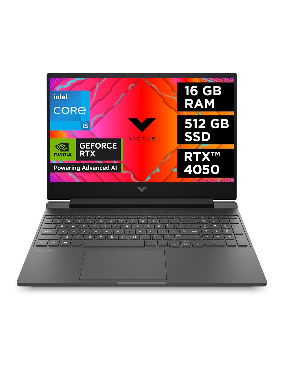 Laptop gamer Hp Victus15-fa2701la 15.6 pulgadas Full HD Intel Core i5 NVIDIA Geforce RTX 4050 16 GB RAM 512 GB SSD