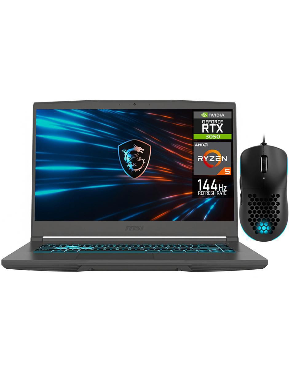 Laptop gamer no thin a15 15.6 pulgadas full hd amd ryzen 5 nvidia geforce rtx 3050 24 gb "ram" no aplica 512 gb ssd no aplica